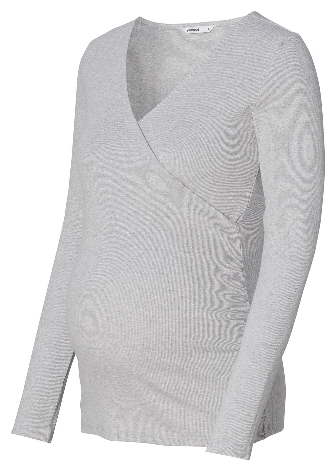 Noppies Maternity Voedingsshirt Sara - Grey Melange