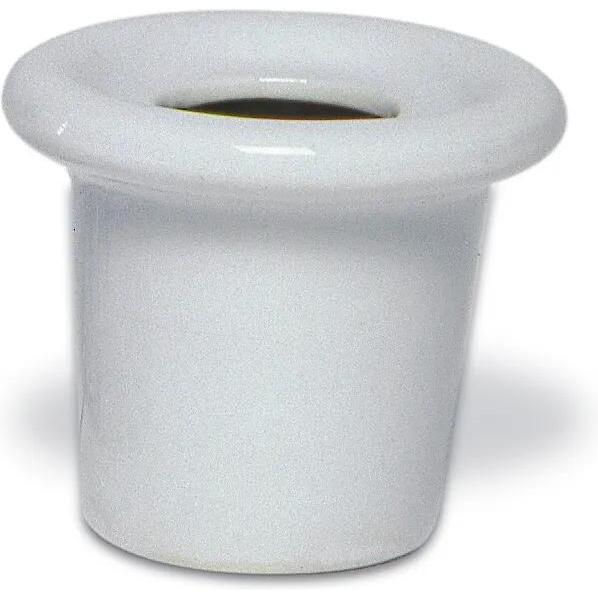 Encrier porcelaine rond - blanc