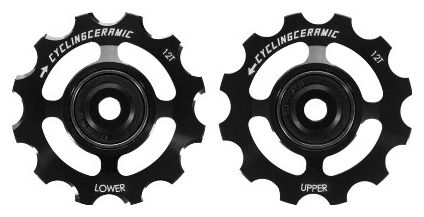 Paire de Galets CyclingCeramic pour Sram 12V Red AXS / Force AXS Noir