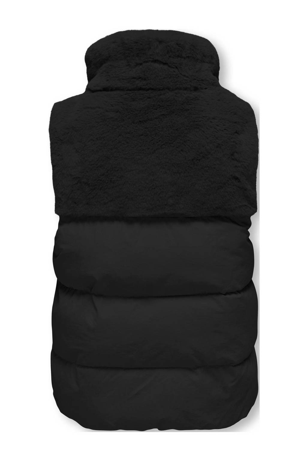 ONLY imitatiebont bodywarmer KOGWANJA zwart