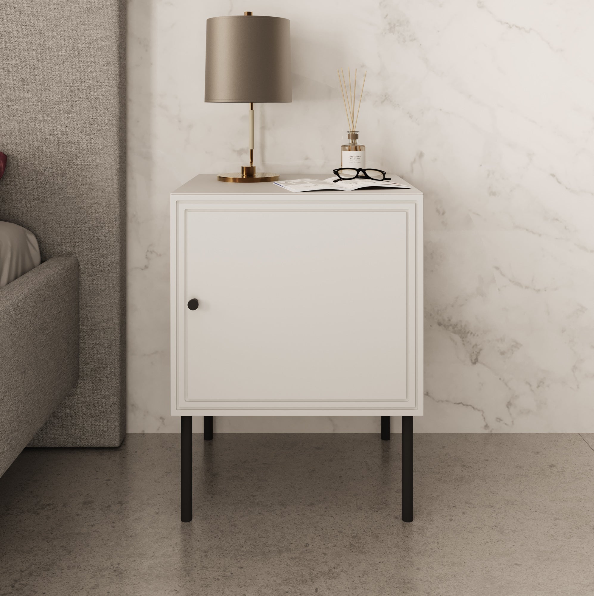 Pierson - Nachtkastje set van 2 - Wit - 45x39x59 cm