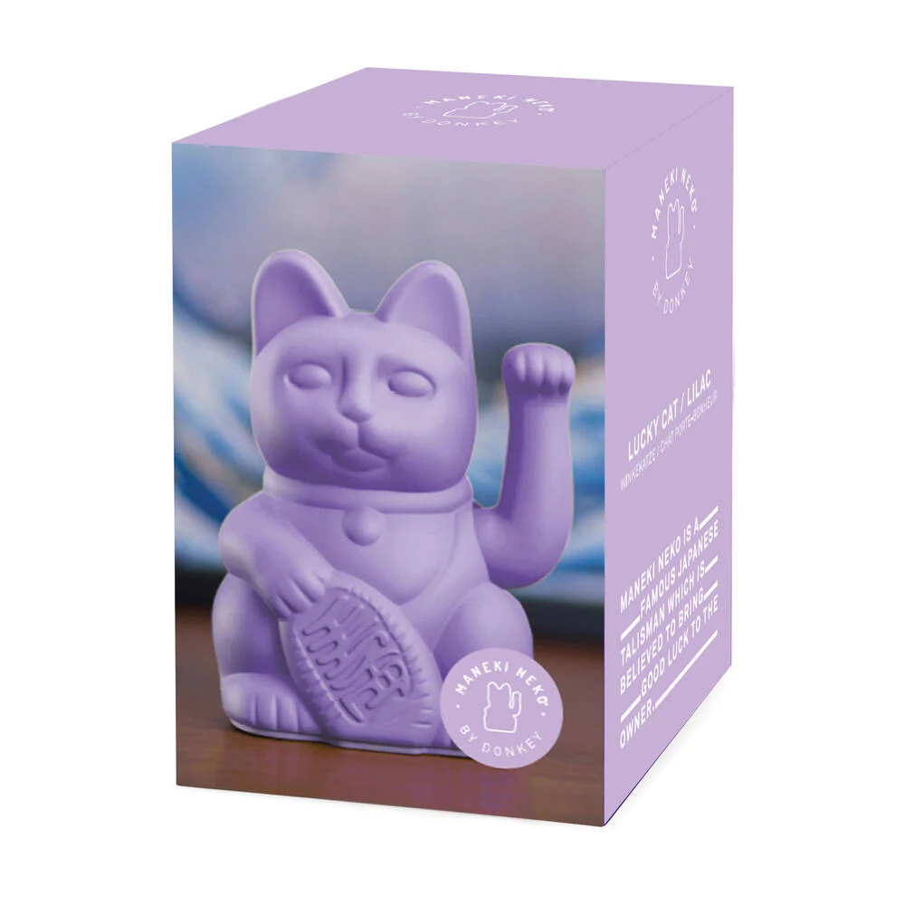Donkey  Maneki-Neko kat - lilla
