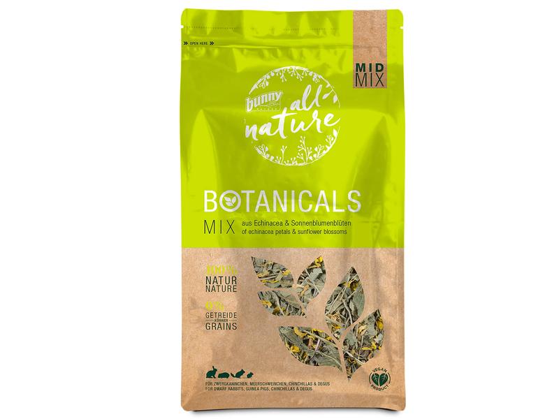 Bunny Nature All Nature Botanicals Mix Echinacea & Sonnenbl Ergänzungsfuttermittel für Zwergkaninchen, Meerschweinchen, Chinchillas und Degus