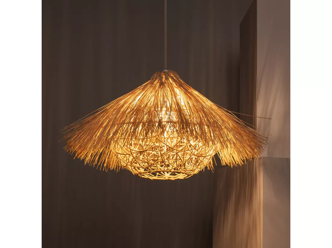 Suspension Rotin Shiyan Naturel