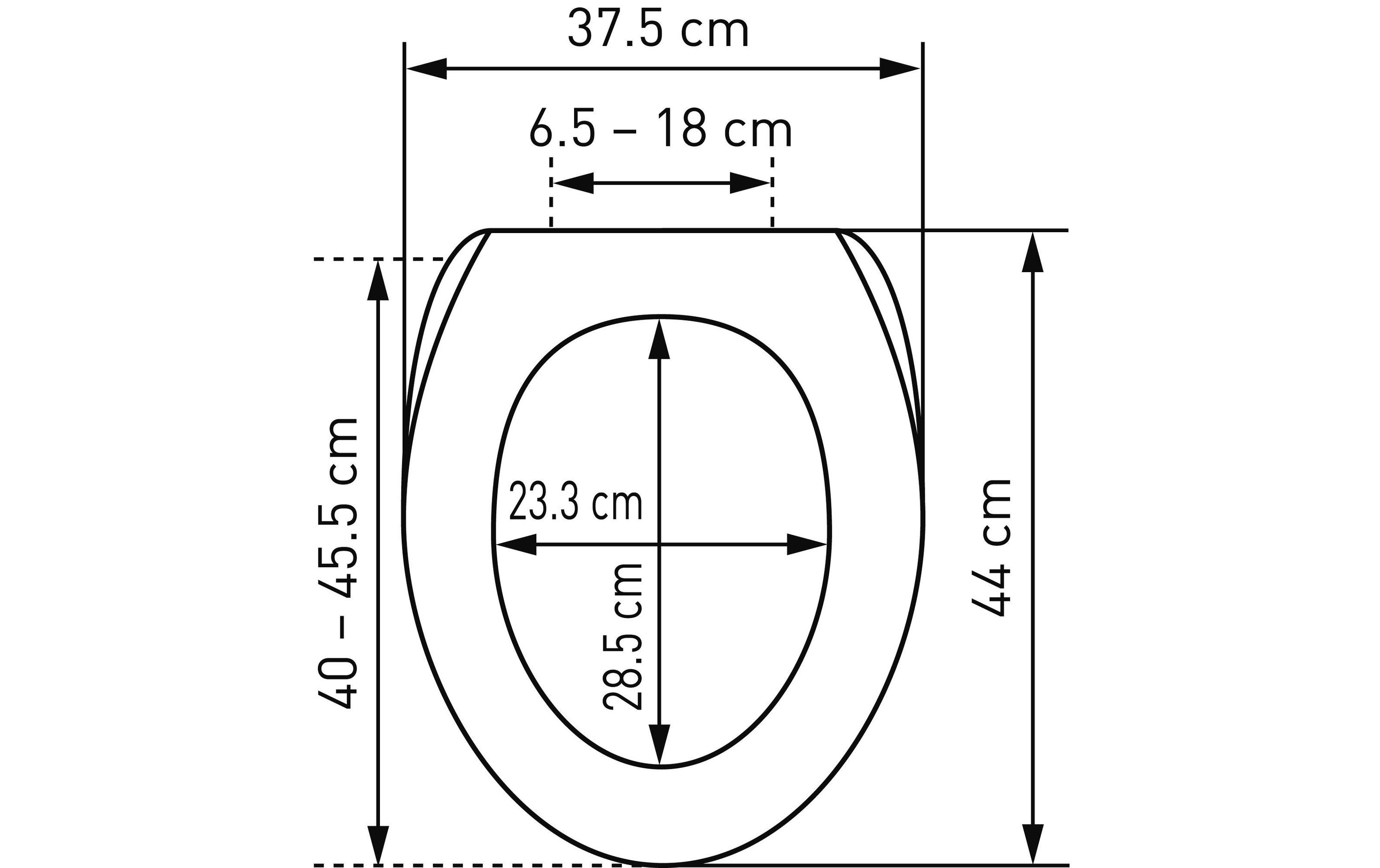 Toilettensitz Barbana Absenkautomatik, WeissToilettensitz