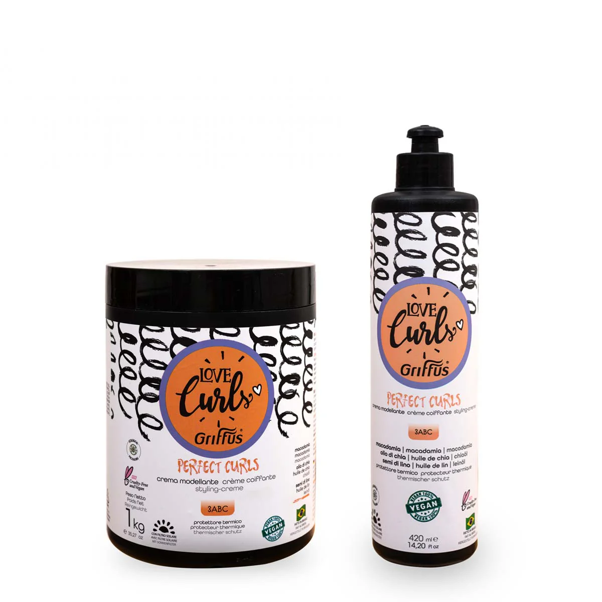 Crème Coiffante PERFECT CURLS Love Curls 420ml /1000ml