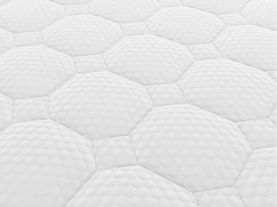 Ensemble 140 x 190 cm sommier coffre naturel clair + matelas hybride ressorts ensachés 7 zones et gel à mémoire de forme ép.25cm - TOLCA de YSMÉE