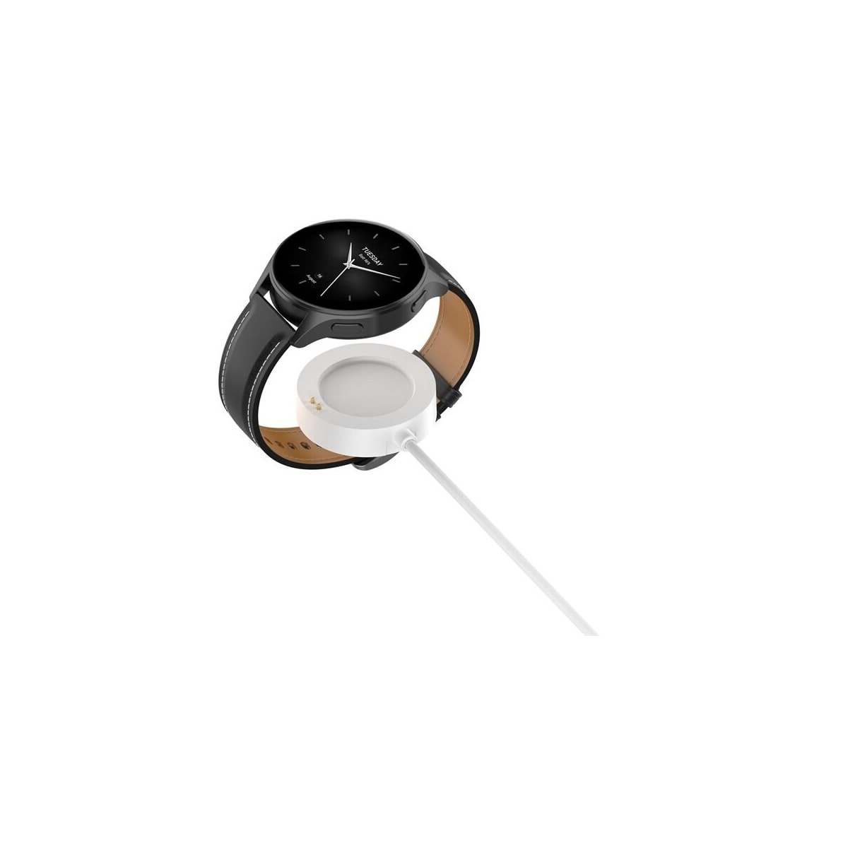 Lader til Xiaomi Watch 2 Pro - USB 1m - Hvit
