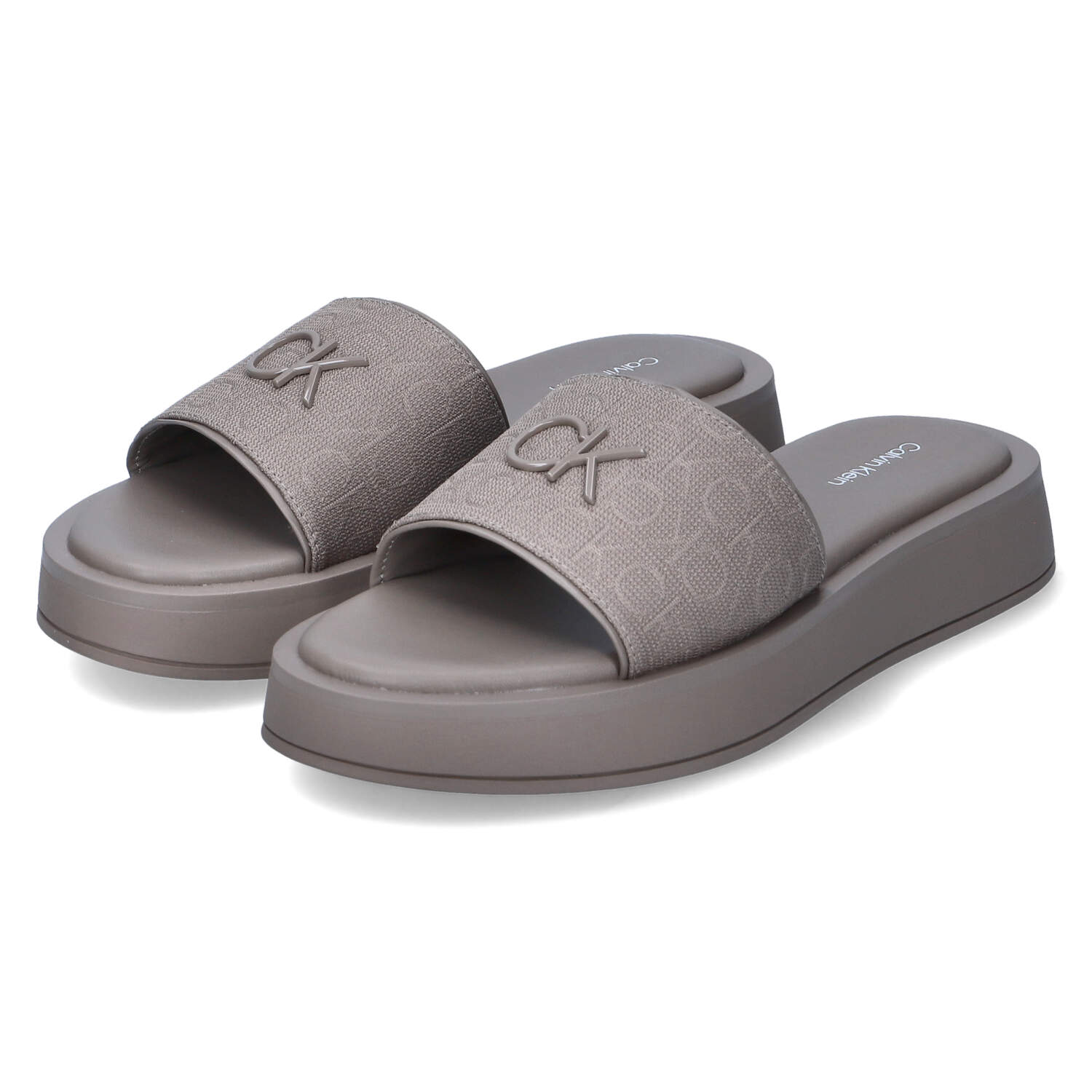 Calvin Klein Pantoletten  - taupe