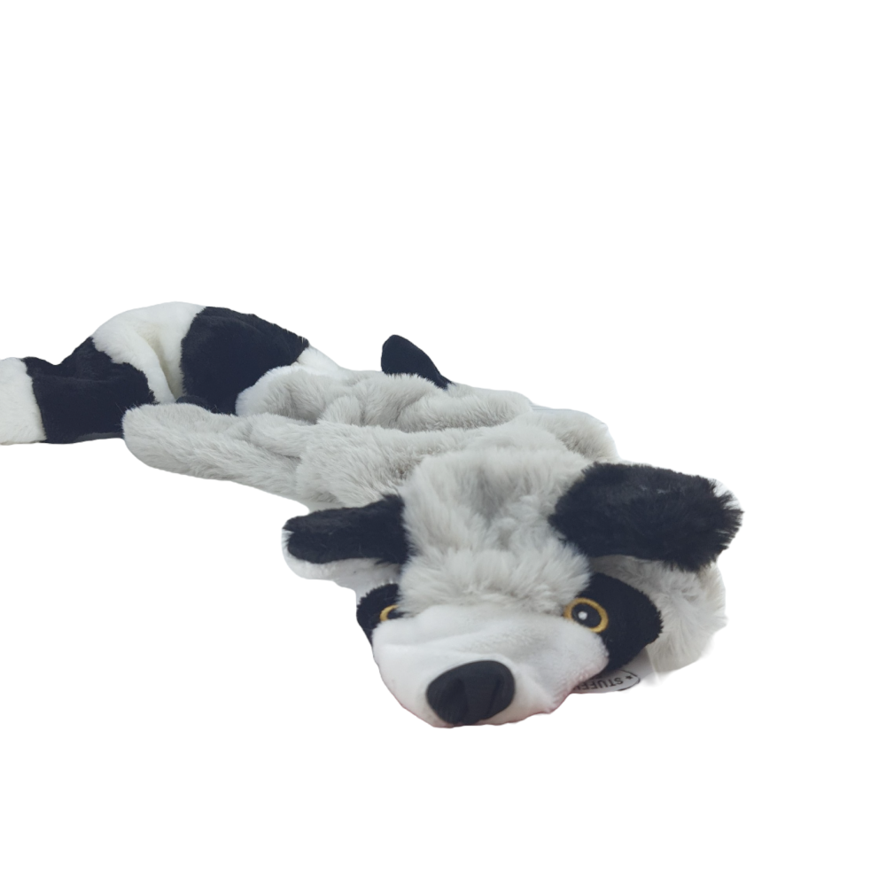 Jouet raton laveur gris 100 cm pour chien