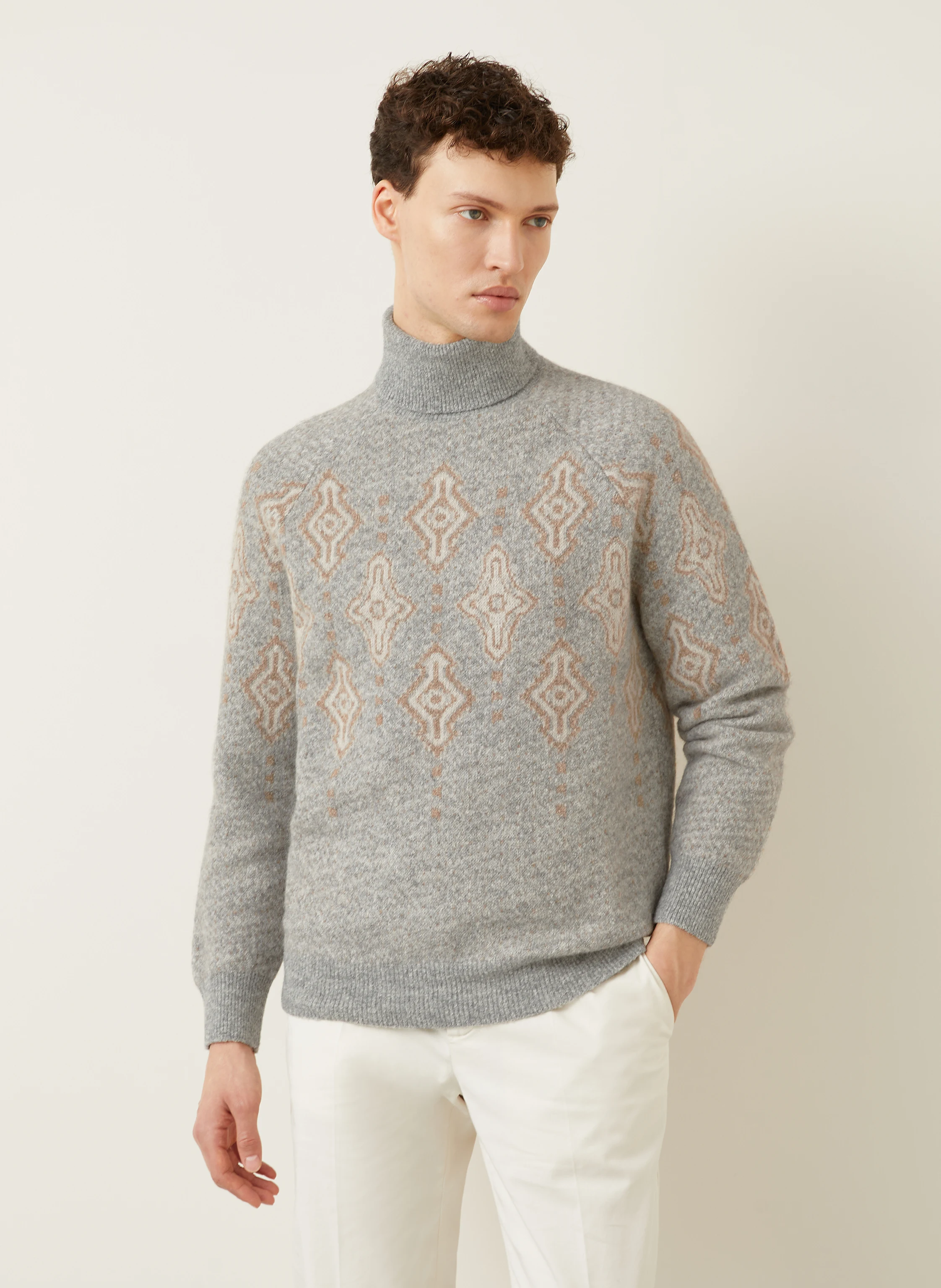 BRUNELLO CUCINELLI Rollkragenpullover mit Alpaka