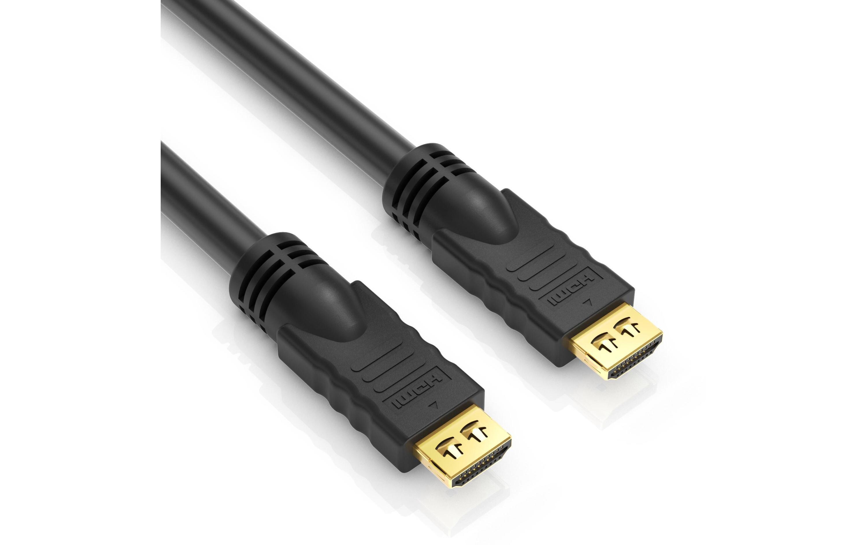 Kabel HDMI - HDMI, 25 m<br>Standard Speed HDMI Kabel mit Ethernet Kanal, 25 Meter, schwarz