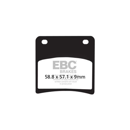 Plaquettes de freins EBC Sinter Métal Fritté avant/arrière (selon modèle)