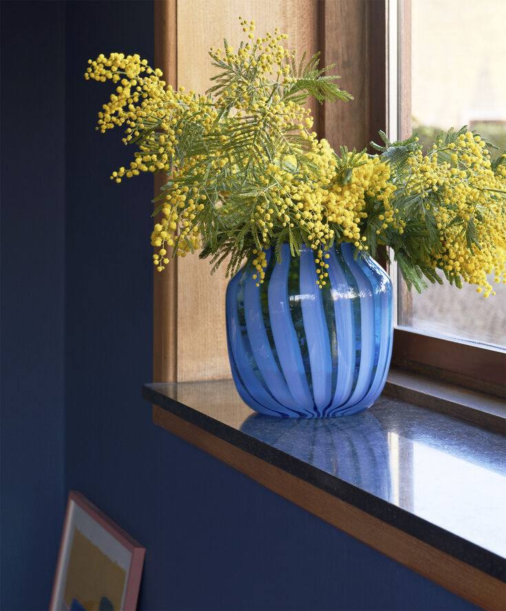 Hay Juice Vase-Wide-Light blue Light blue