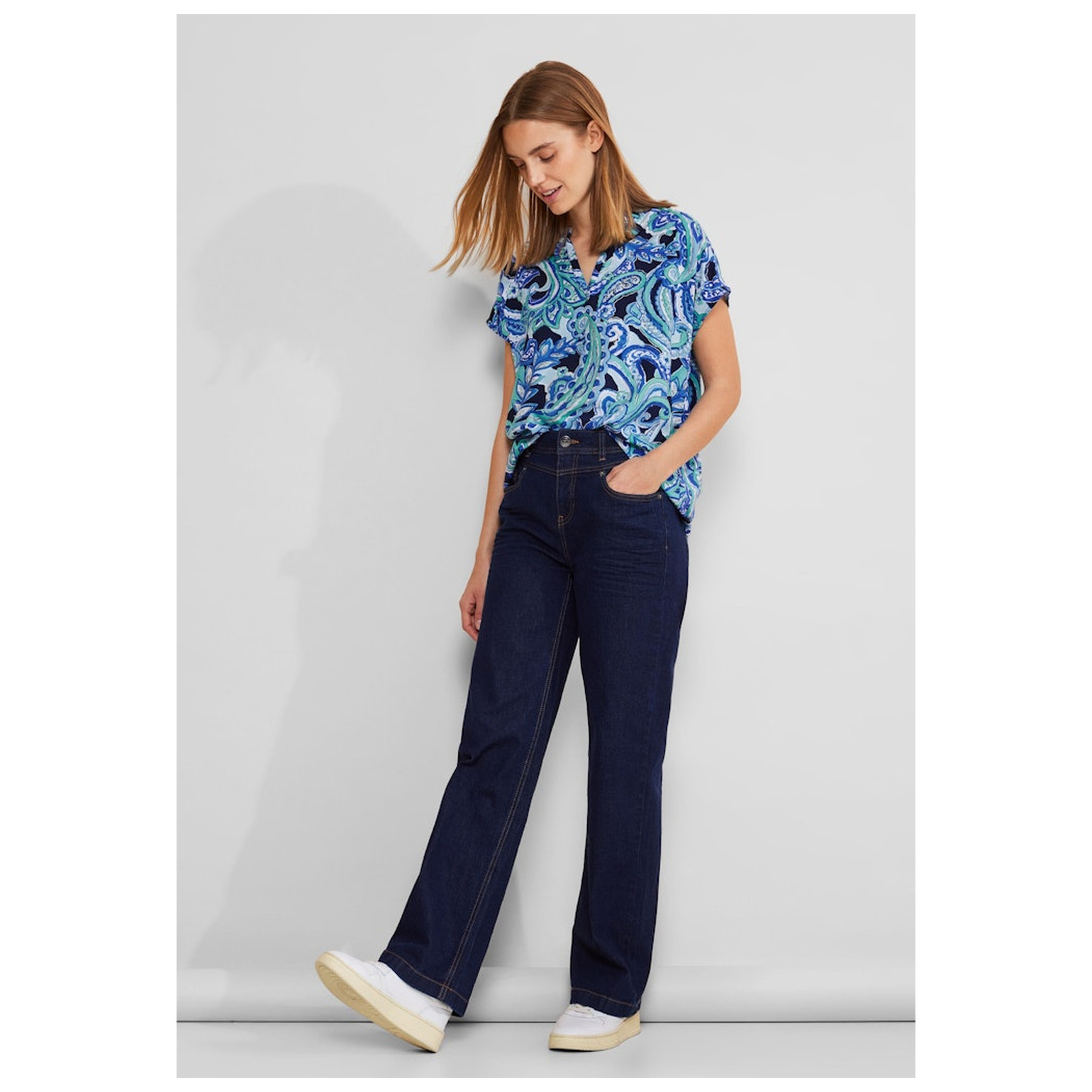 Street One LTD QR Shirtblouse w splitneck