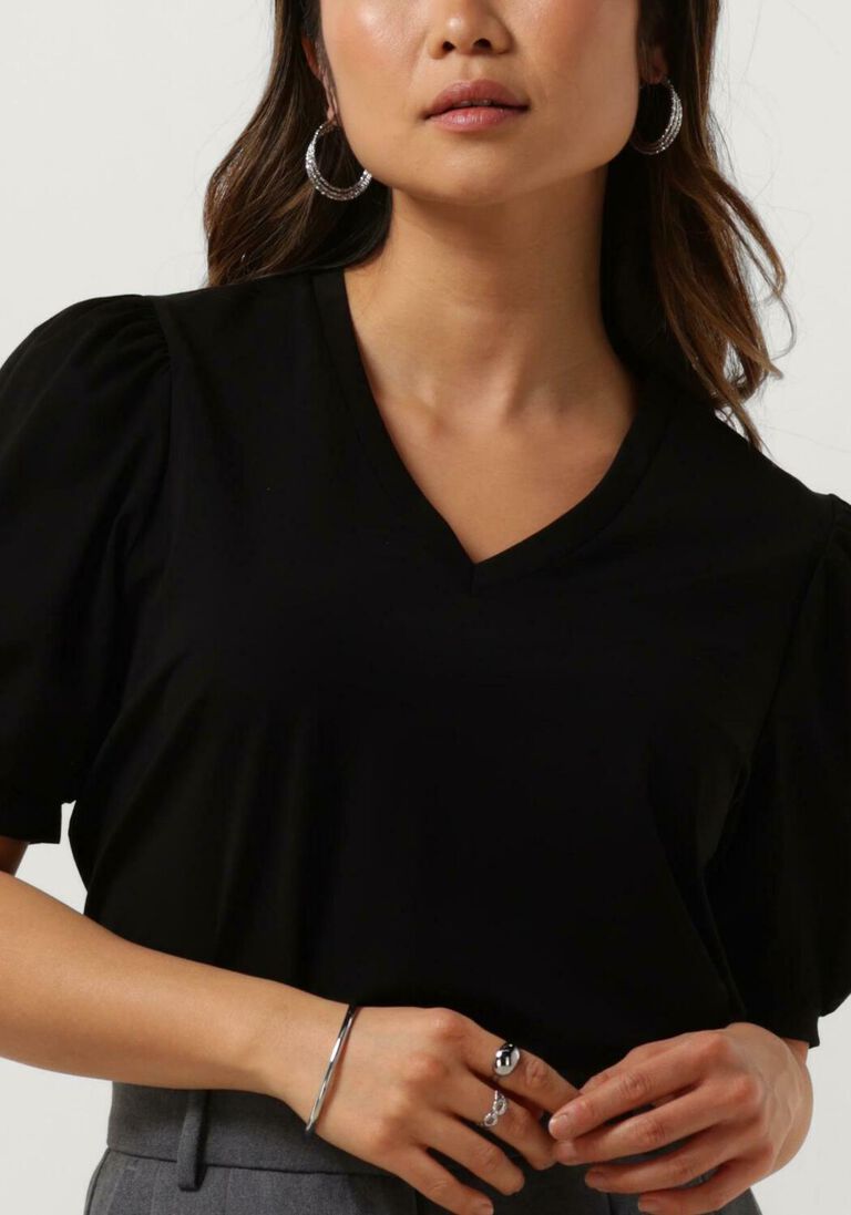 OBJECT zwarte object top objcaroline s/s top