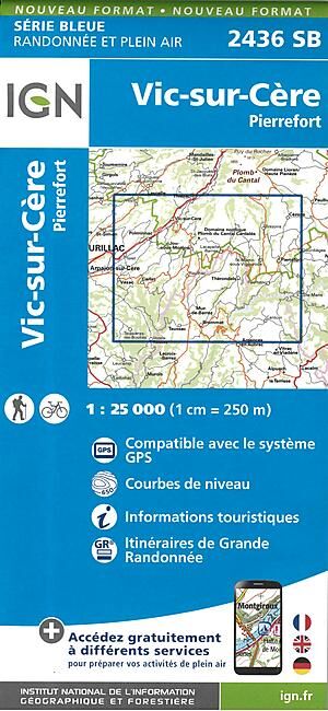 IGN - 2436 SB VIC SUR CERE 1 25 000