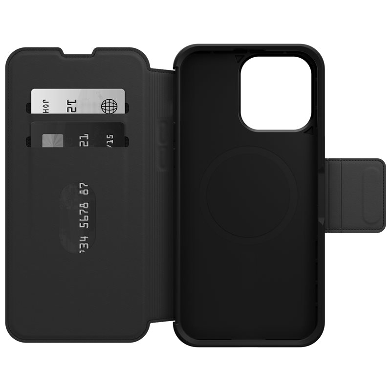 iPhone 15 Pro Max MagSafe Book Cover Tasche Strada Folio Series (77-93568) - Schwarz