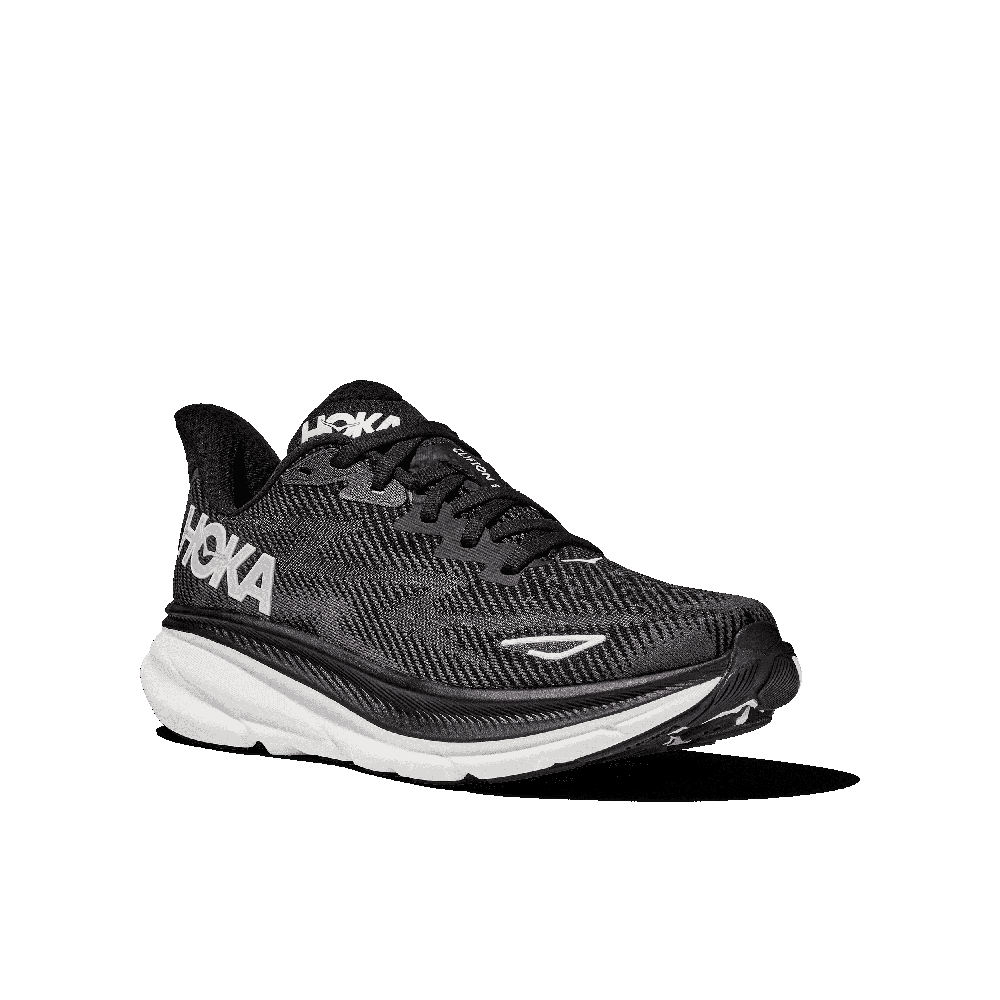 hoka clifton 9 loebesko herre 38 1127895 black white
