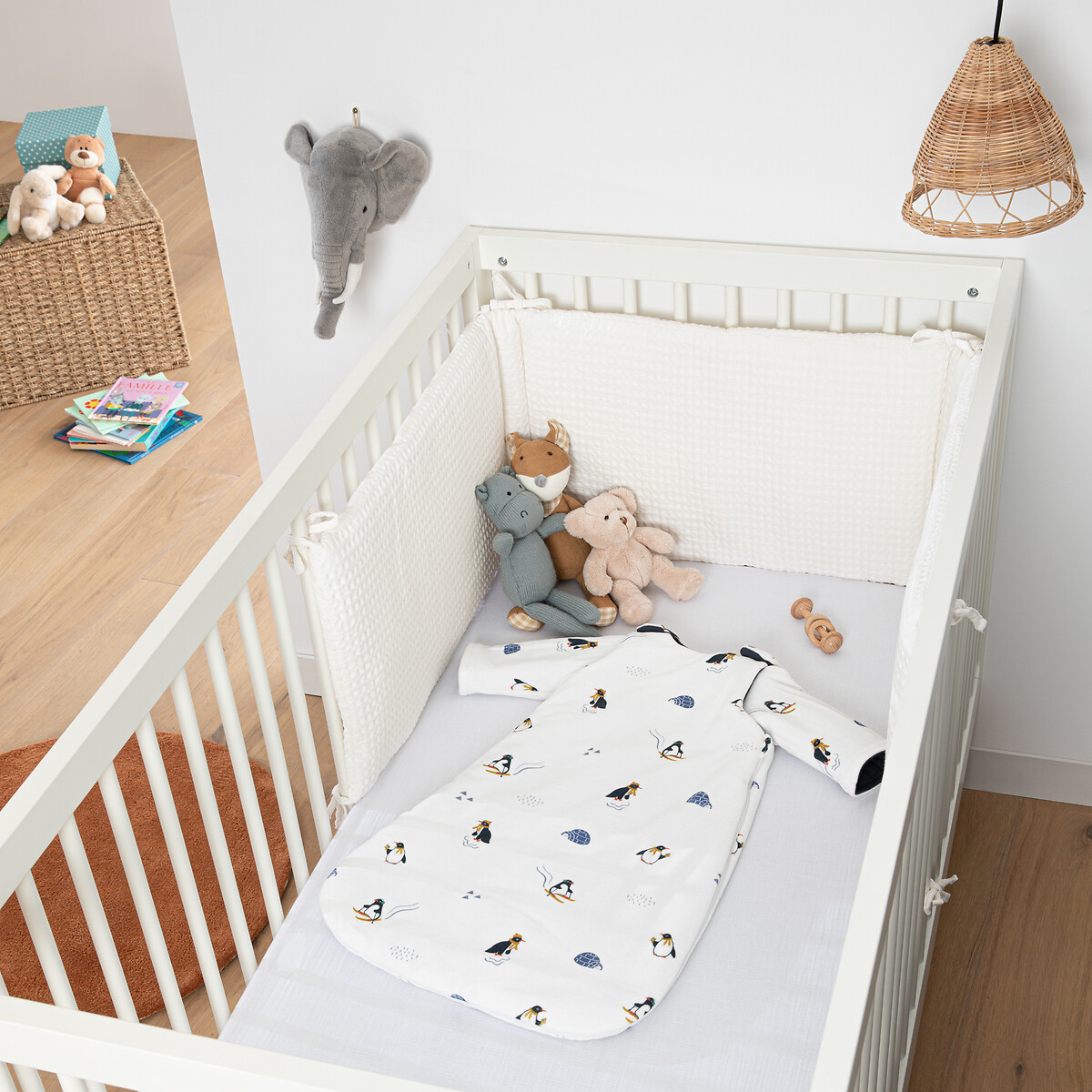 LA REDOUTE INTERIEURS<br>Saco de dormir de inverno em veludo de algodão, Solven
