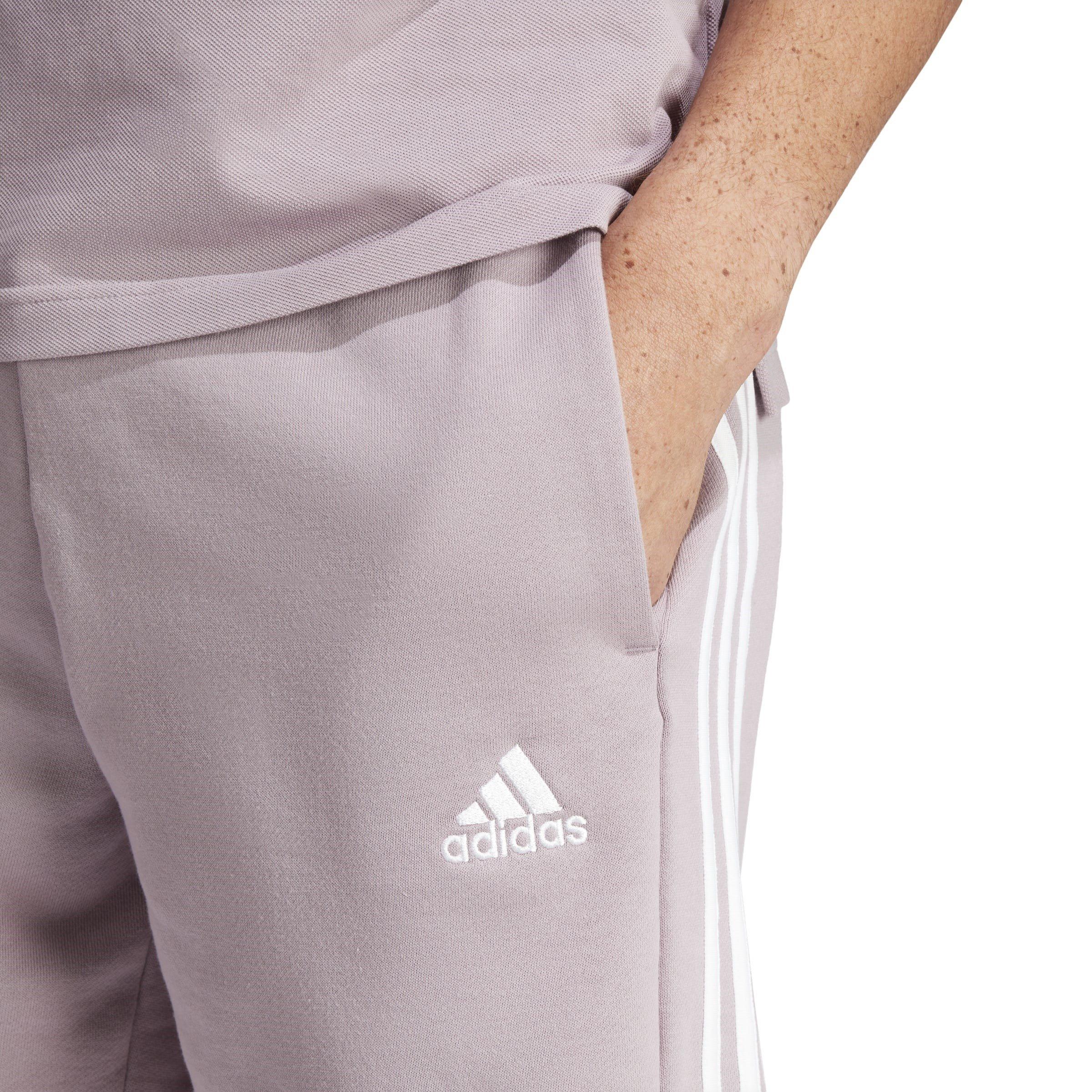 adidas Essentials 3 Stripe Fleece Shorts Mens