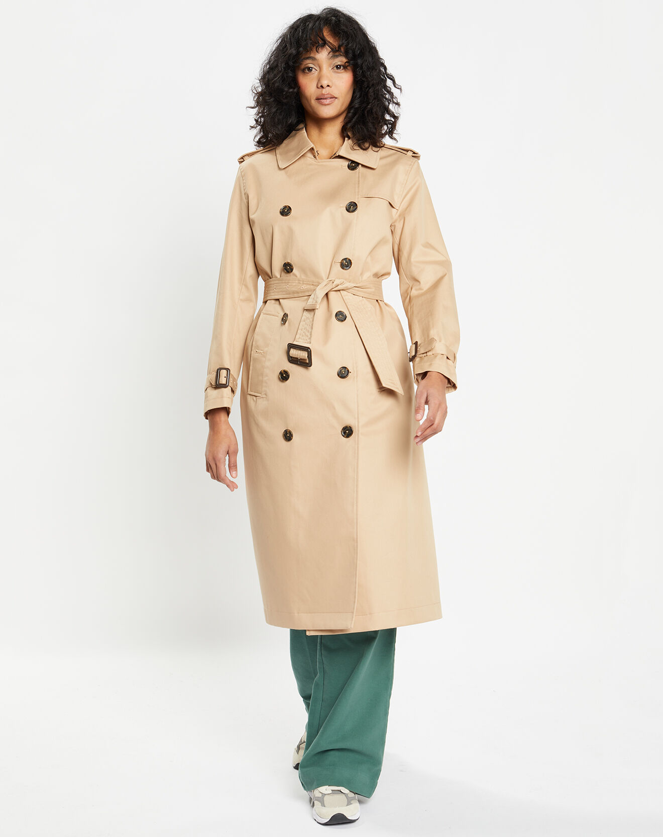 Jodhpur Imperméable trench Paxi Maxi beige clair