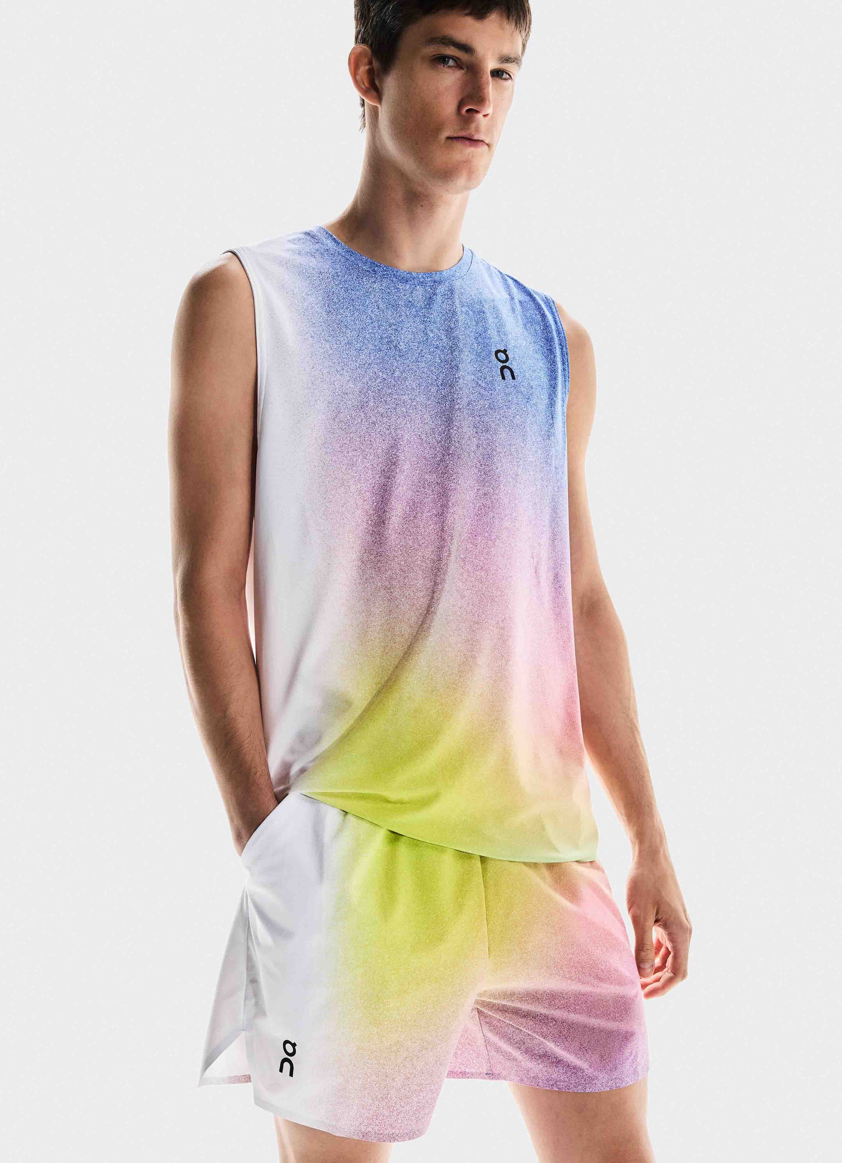 Court Shorts Herre White/Indigo