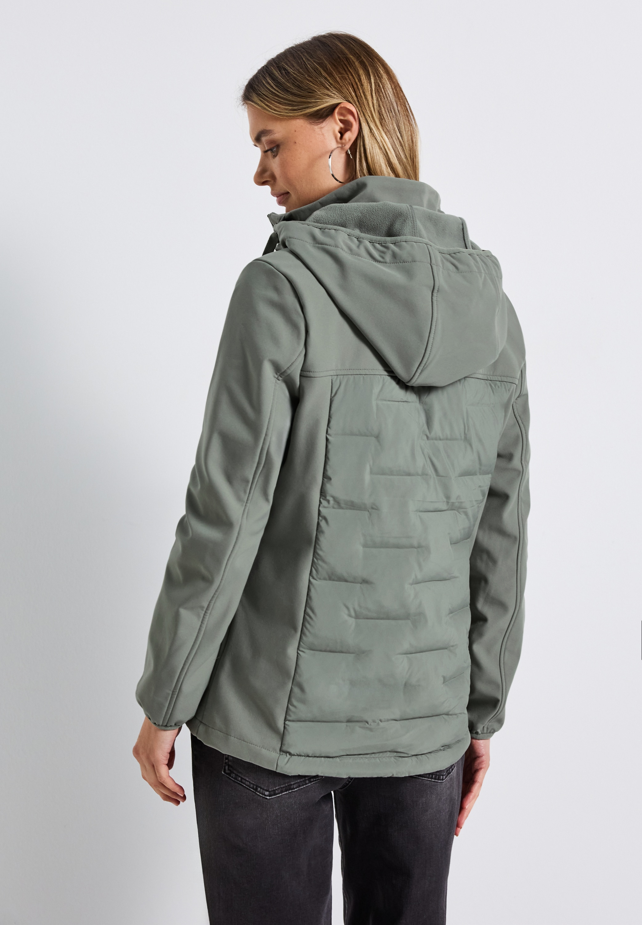 STREET ONE Softshelljacke mit Kapuze mit Kapuze