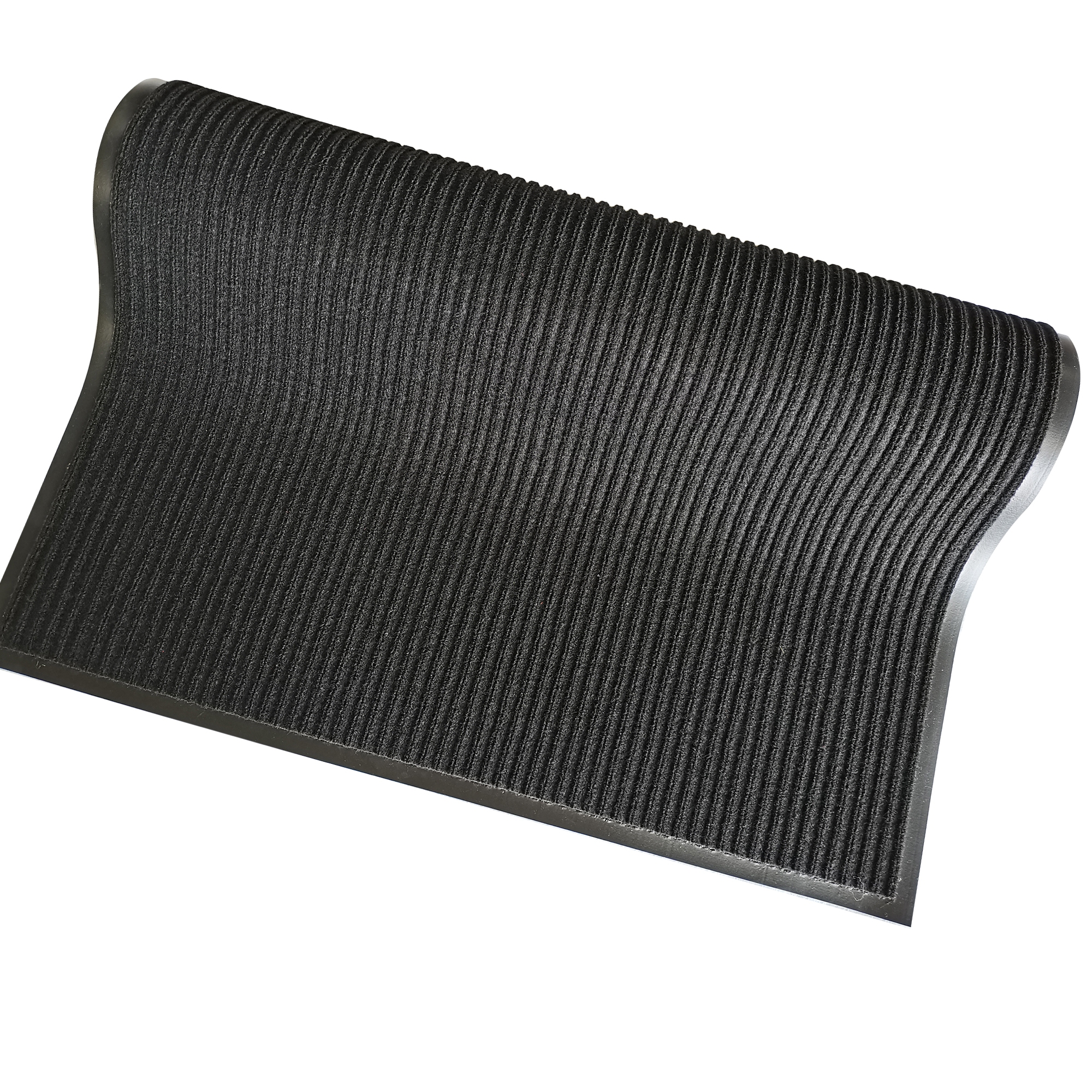 Fussmatte 150 x 90 cm schwarz