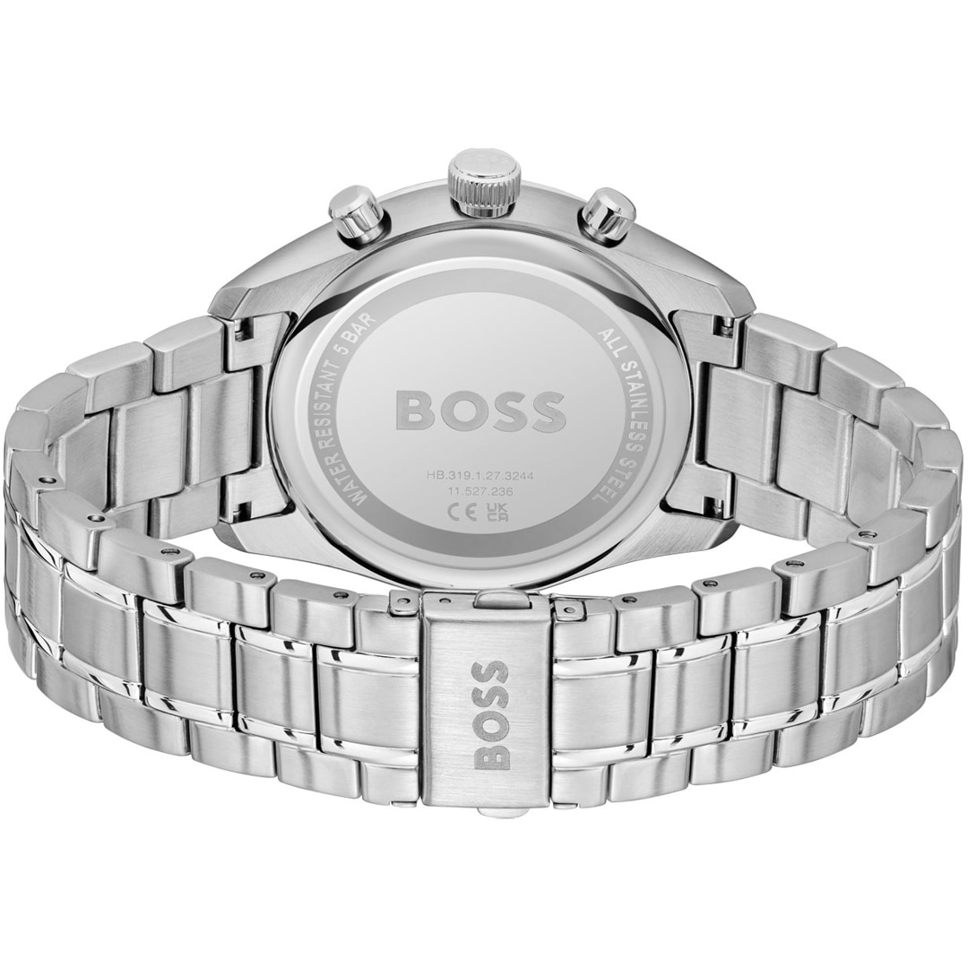 Hugo Boss Grand Prix Chronograph Silbrig / Blau