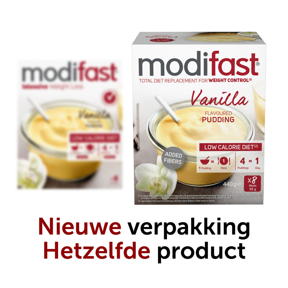 Modifast Intensive Pudding Vanille8 x 55 gr