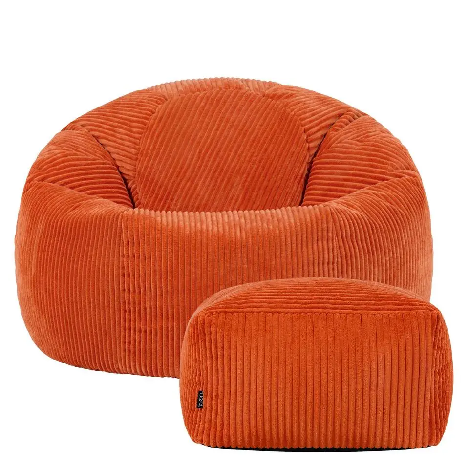 icon Zitzak en Poef Kingston - Corduroy Zitzak - Oranje