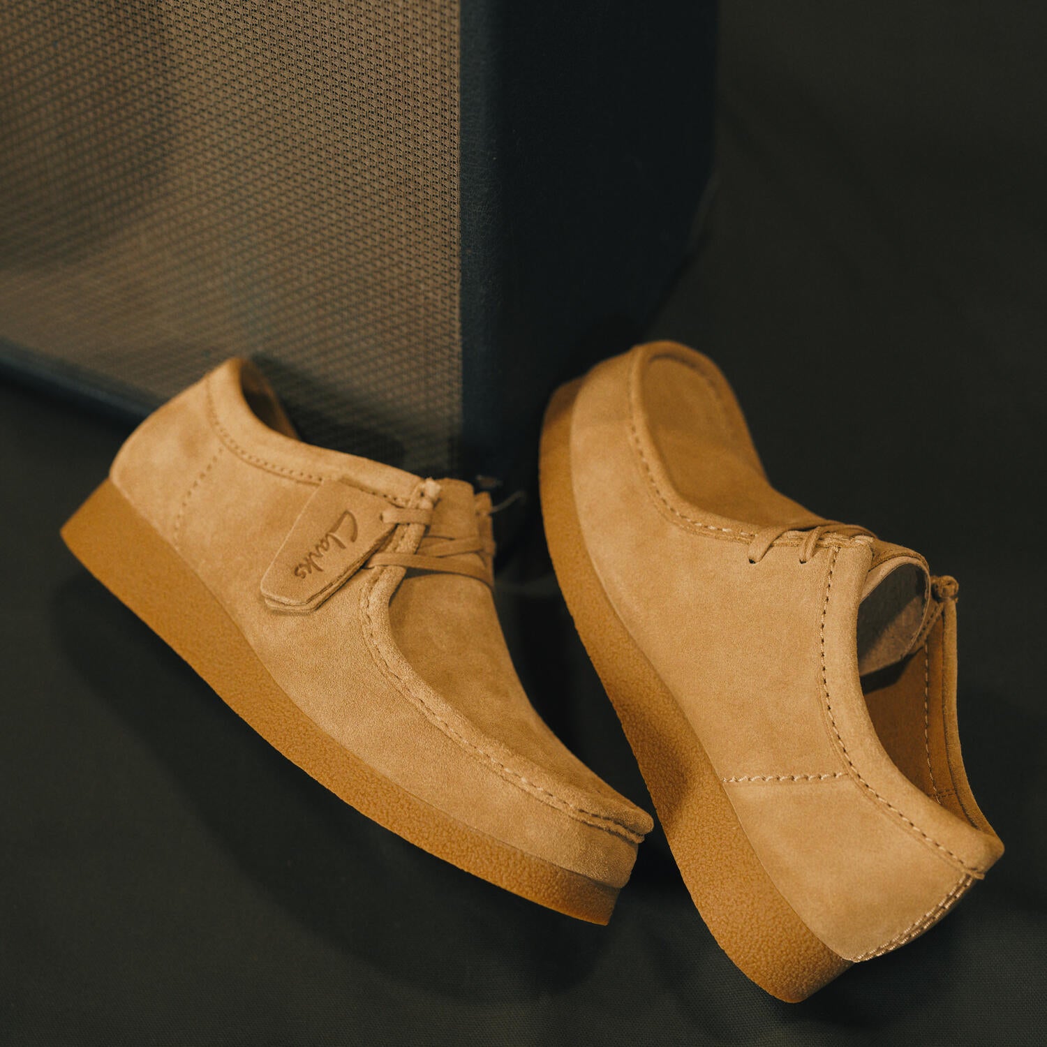 Clarks  Wallabee Evosh sko - Dark Sand Suede
