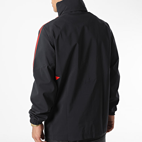 Veste Zippée A Bandes FC Bayern Rain HI3465 Noir