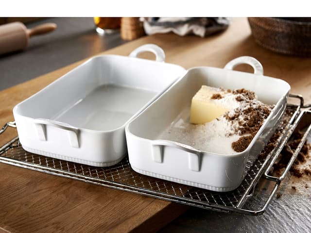 Pillivuyt Toulouse Fad 31 x 18 x 6,5 cm 2,2 liter Hvid