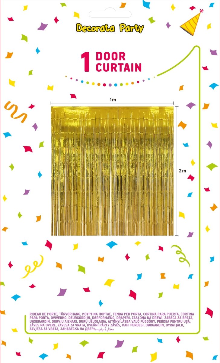 Gouden Deurgordijn Metallic 1X2 Meter