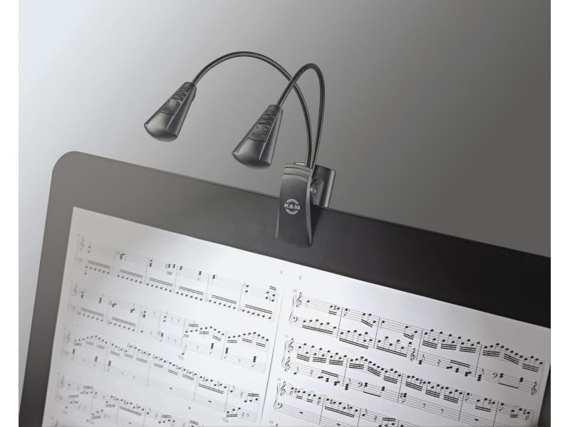K&M Notenpultleuchte 12243 Notenpultleuchte «Double LED FlexLight»