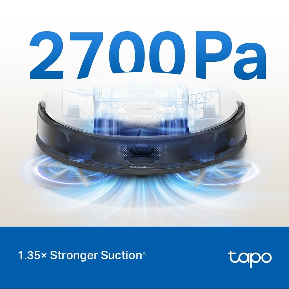 TP-Link - Tapo RV20 Mop Plus Smart Robotstøvsuger og Gulvvasker