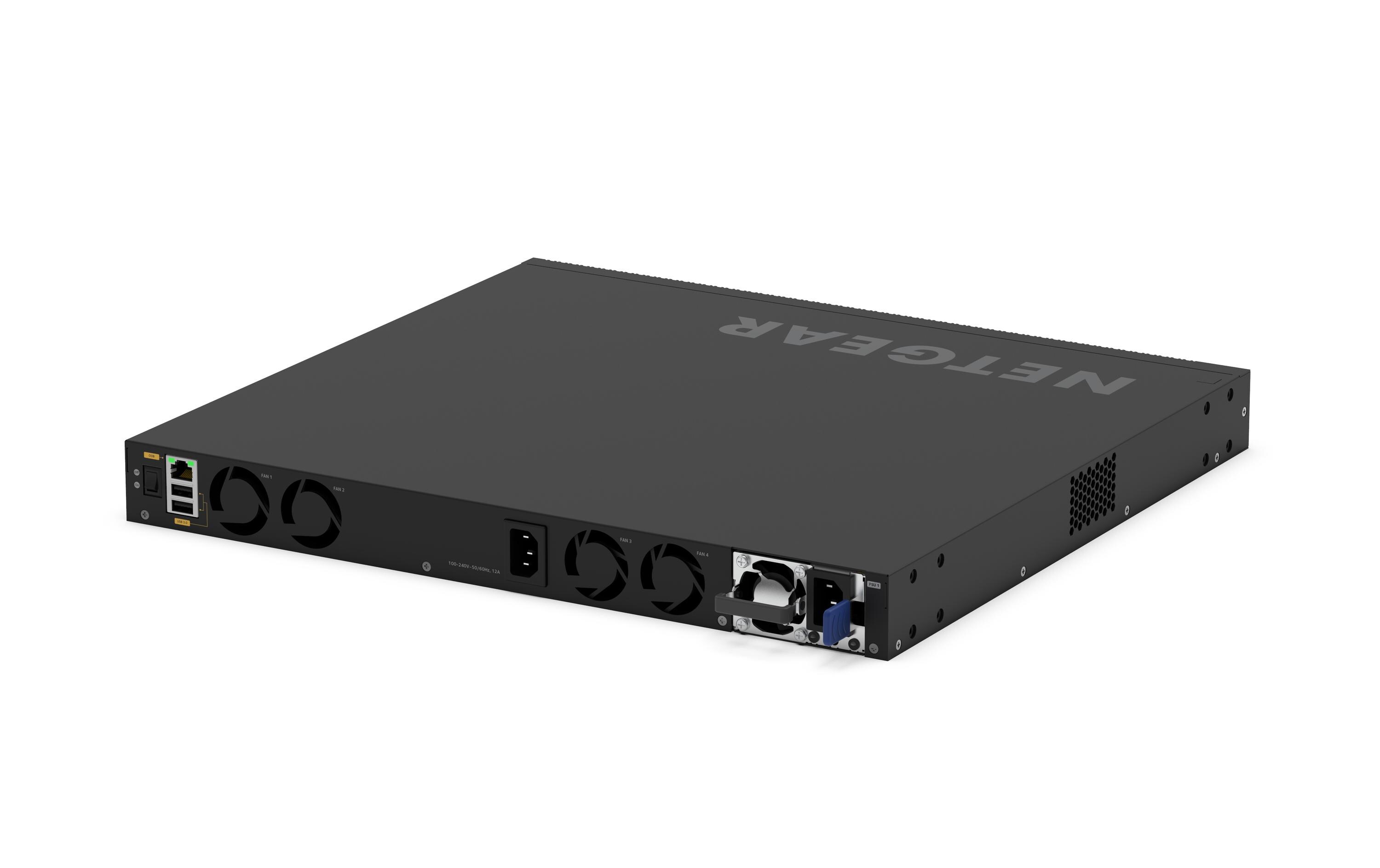 PoE+ Switch GSM4328 28 Port<br>24 x 1G PoE+ (648W Basisstation, bis zu 720W) und 4x SFP+ Managed Switch