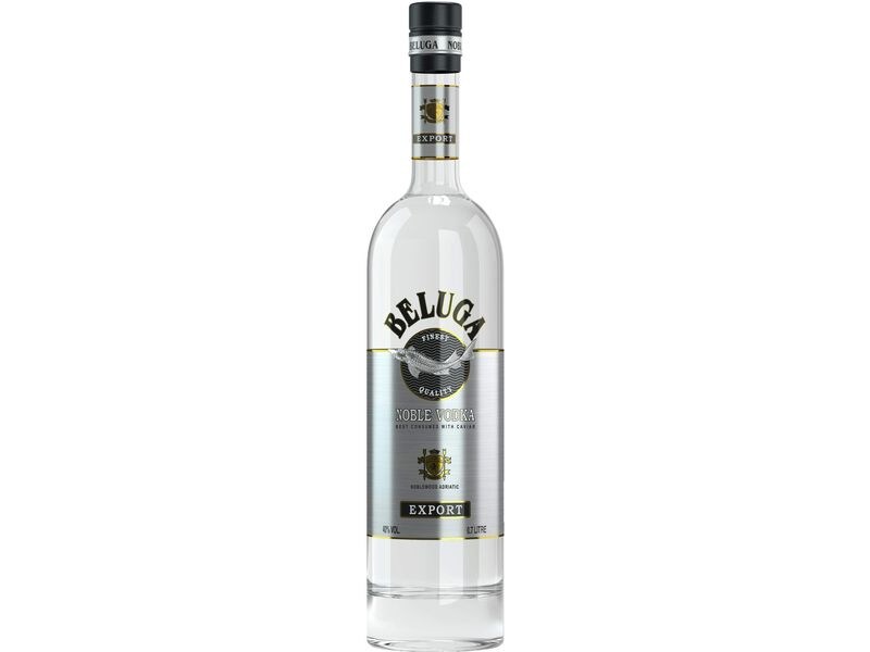 Beluga Vodka Noble 0.7 l Glasklarer Premium Wodka aus Montenegro