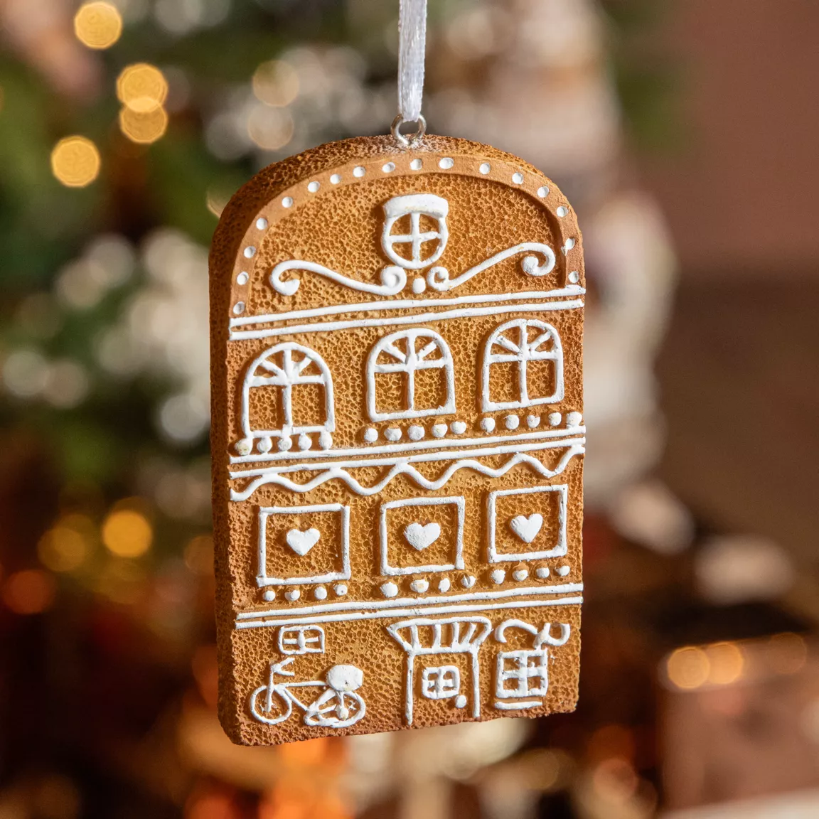 Maisonnette à suspendre (H10 cm) Biscuit gourmand de Noël