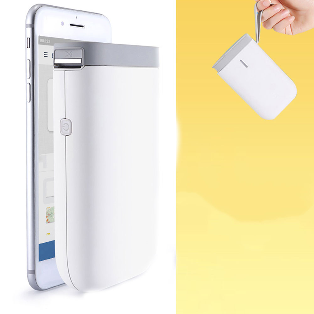 Mini Beschriftungsgerät Bluetooth Etiketten Drucker Maschine D11 Label Maker (iOS/Android) - Weiss