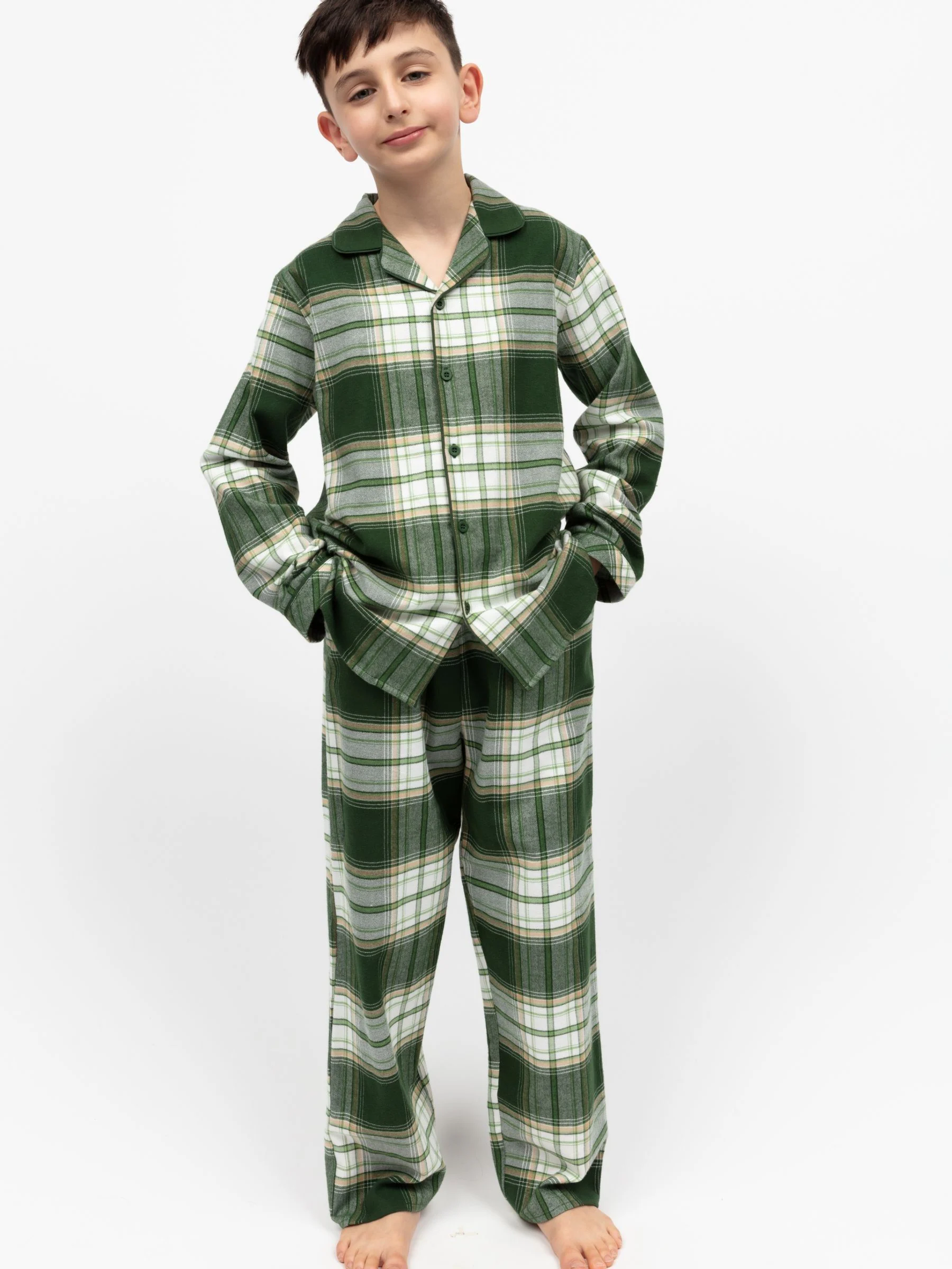 Cyberjammies Minijammies geruite pyjamaset met lange mouwen van 100% katoen