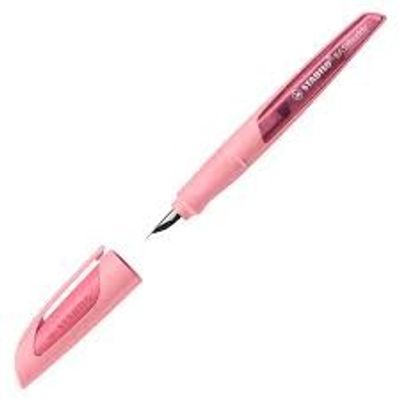 STABILO EASYbuddy Pastel - Stylo plume ergonomique pour gaucher - rouge