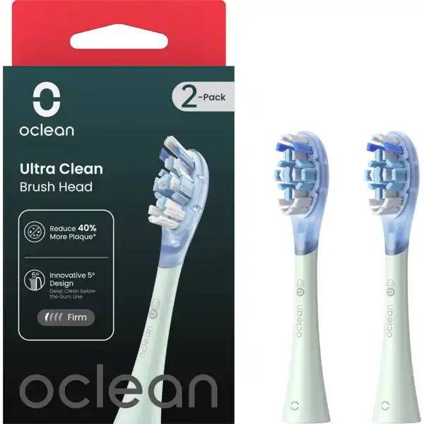 Ultra clean Bürstenköpfe, 2er Set, Grün