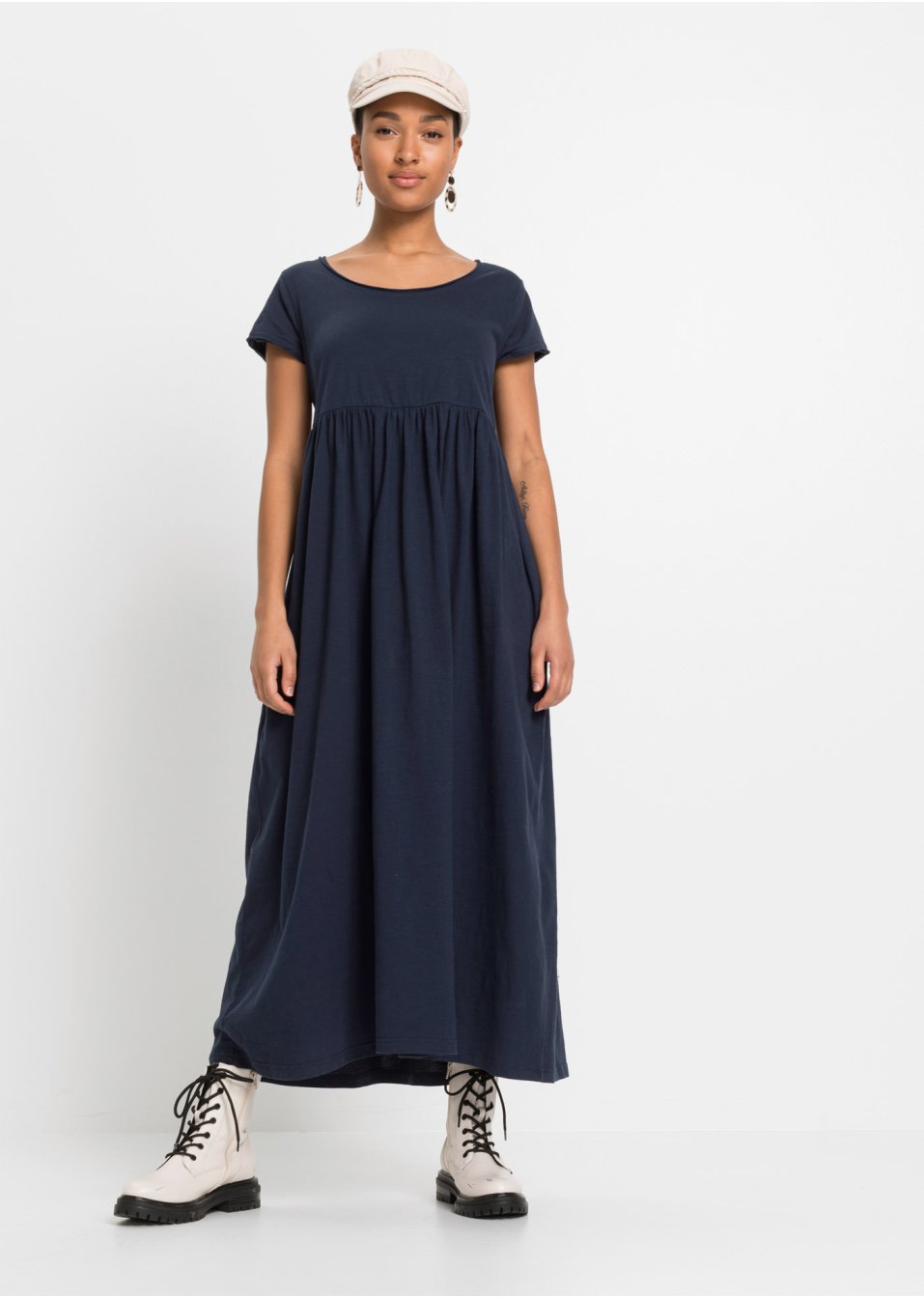 Robe longue en coton