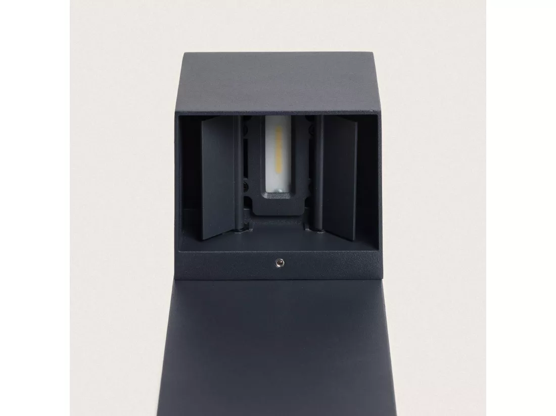 Balise LED Extérieure 10W Aluminium en Saillie sur Pied 50cm Iridix Anthracite