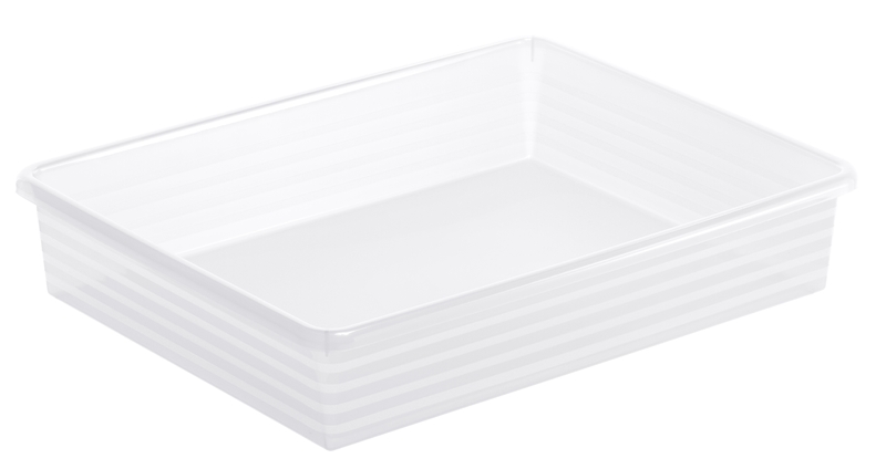 Rotho Formatkörbchen LINUS, 34.5 x 27 x 6 cm, transparent
