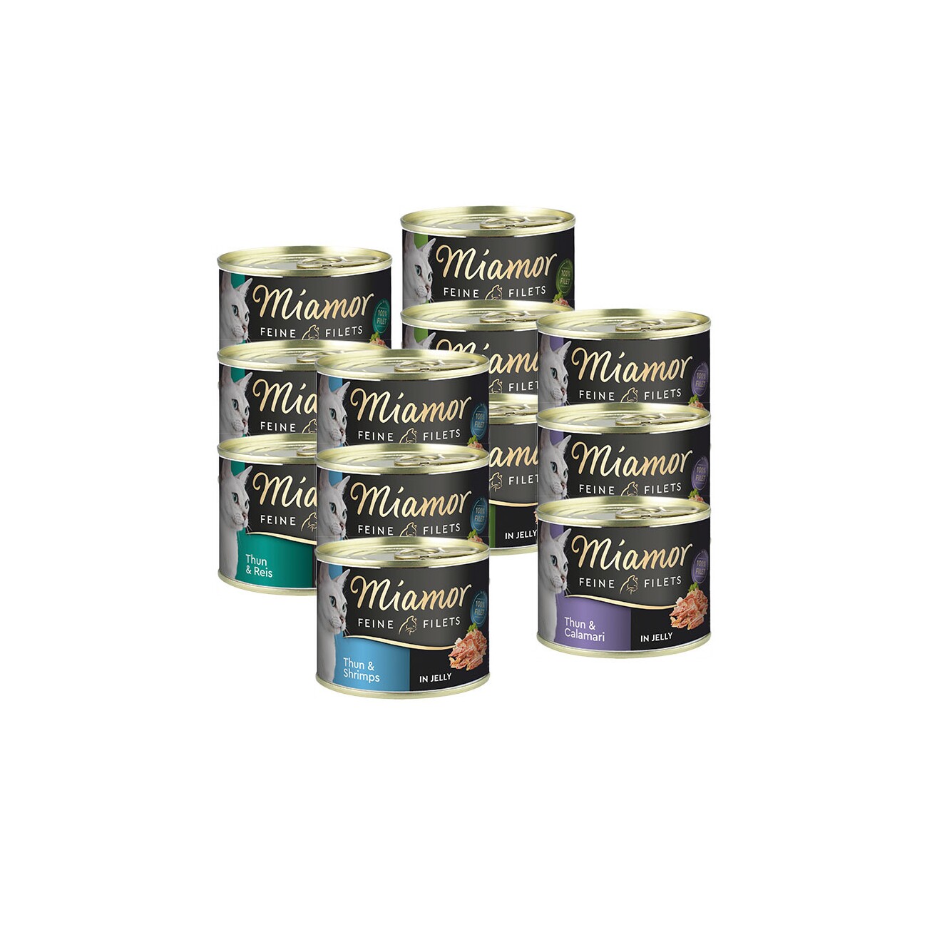 Miamor Feine Filets in Jelly Mixpaket 12x185g