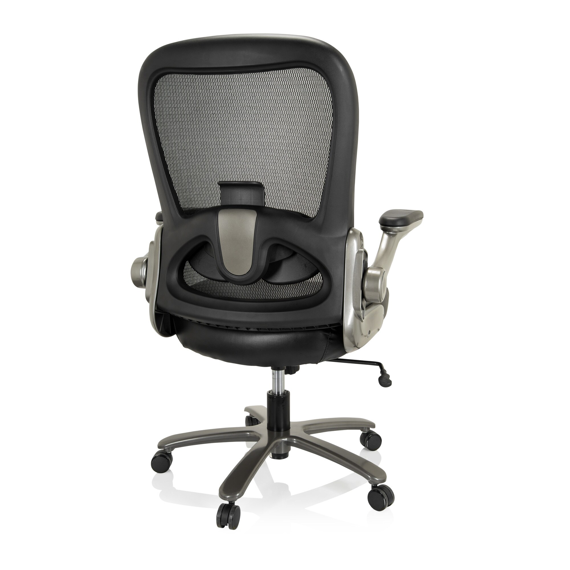 XXL Drehstuhl INSTRUCTOR T I Kunstleder/Netzstoff mit abklappbaren Armlehnen hjh OFFICE